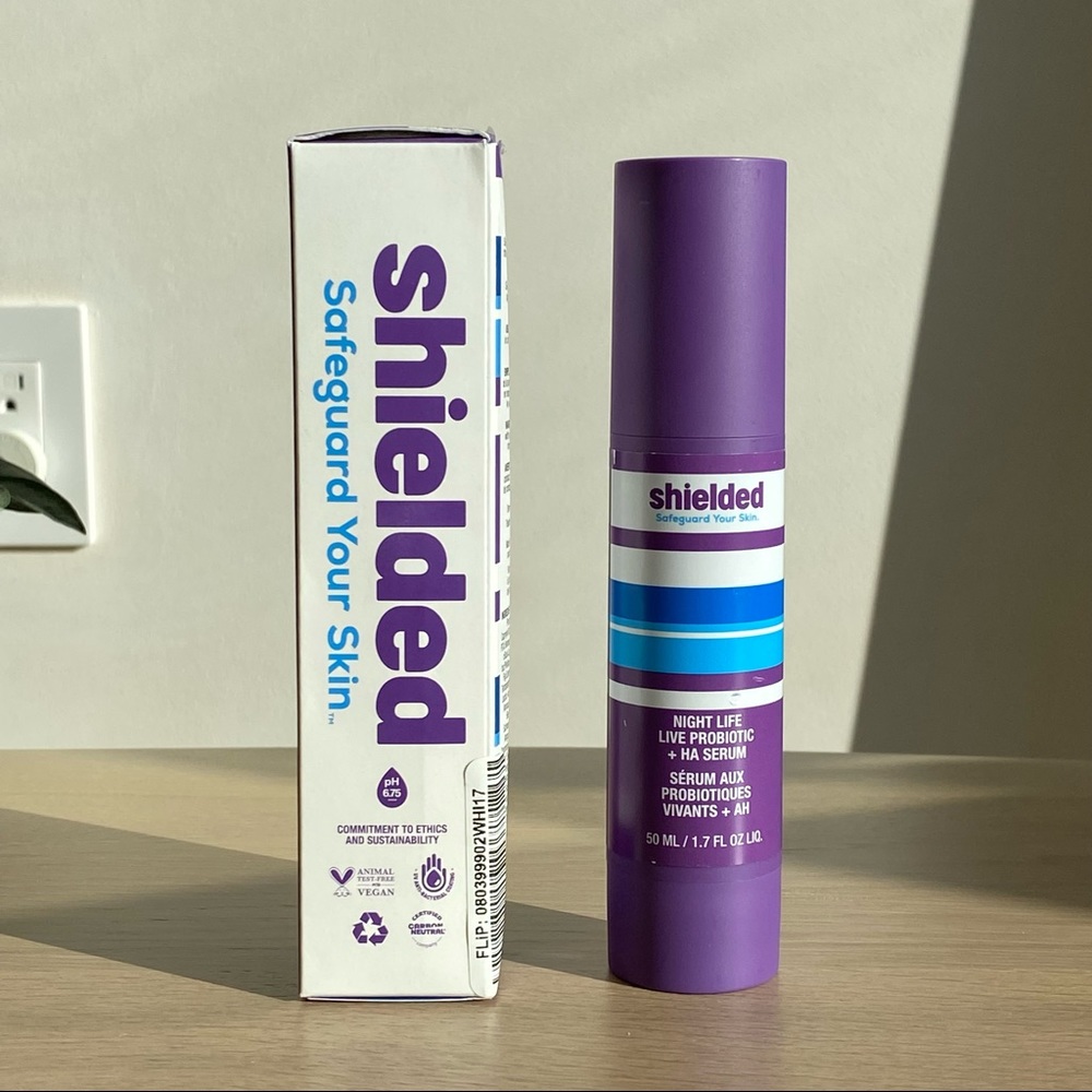 Shielded Night Life “Live” Probiotic + HA Serum